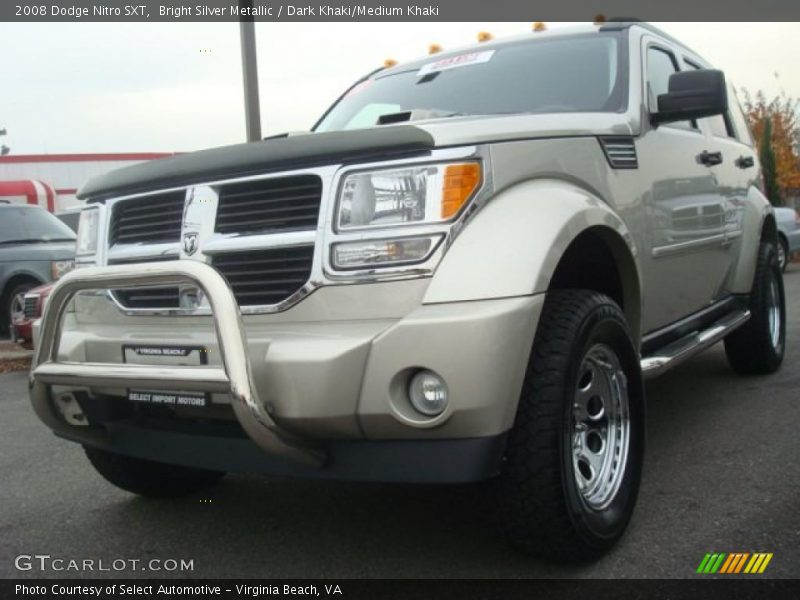 Bright Silver Metallic / Dark Khaki/Medium Khaki 2008 Dodge Nitro SXT