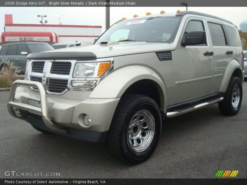 Bright Silver Metallic / Dark Khaki/Medium Khaki 2008 Dodge Nitro SXT