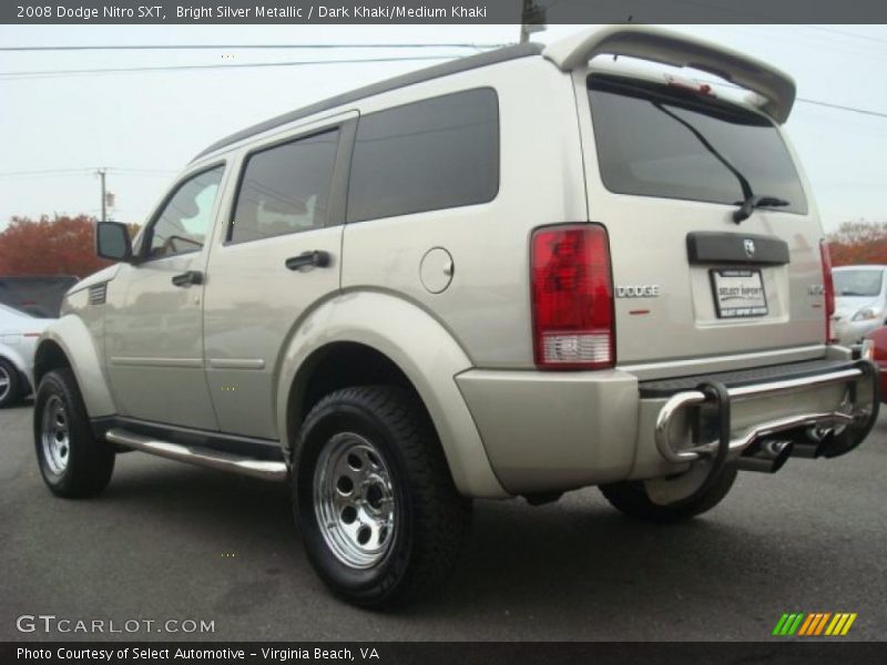 Bright Silver Metallic / Dark Khaki/Medium Khaki 2008 Dodge Nitro SXT