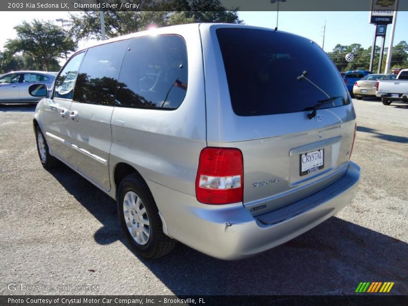 Diamond Silver / Gray 2003 Kia Sedona LX