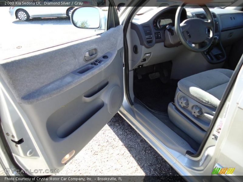 Diamond Silver / Gray 2003 Kia Sedona LX