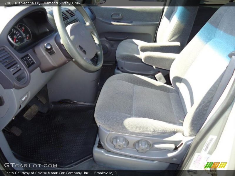 Diamond Silver / Gray 2003 Kia Sedona LX