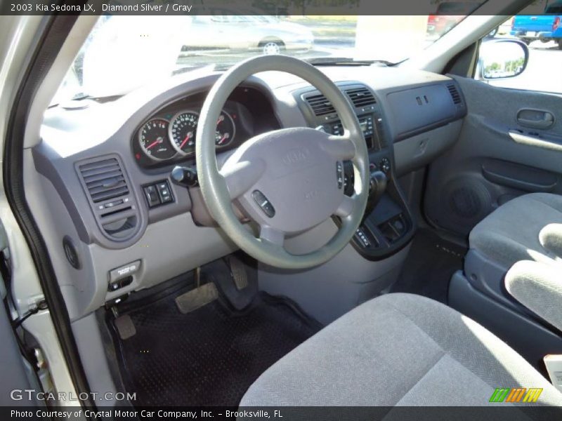 Diamond Silver / Gray 2003 Kia Sedona LX