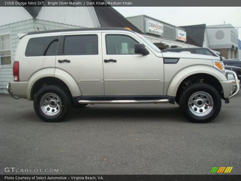 Bright Silver Metallic / Dark Khaki/Medium Khaki 2008 Dodge Nitro SXT