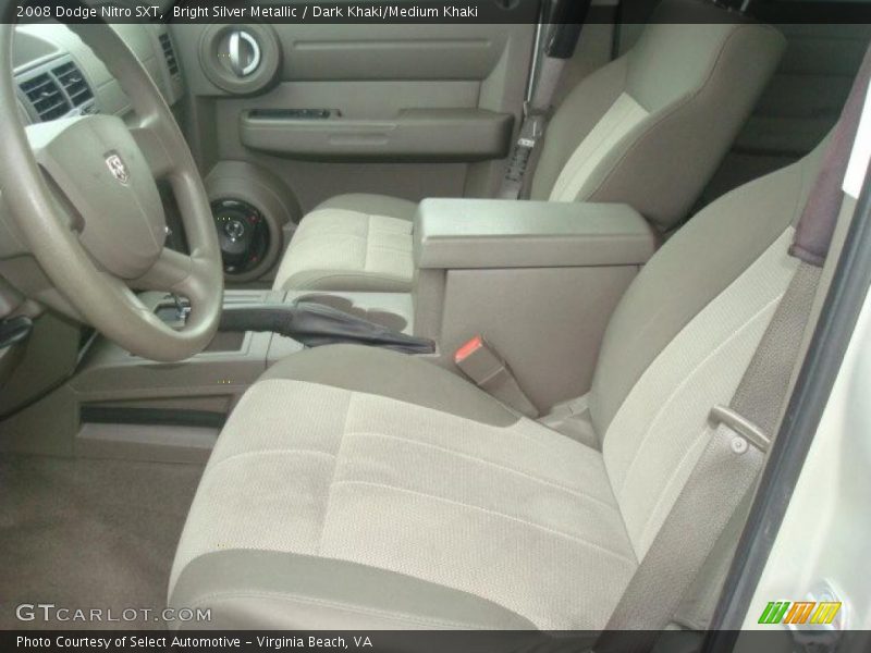 Bright Silver Metallic / Dark Khaki/Medium Khaki 2008 Dodge Nitro SXT