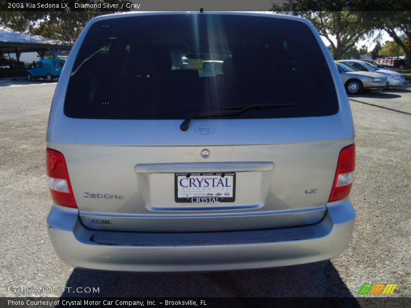 Diamond Silver / Gray 2003 Kia Sedona LX