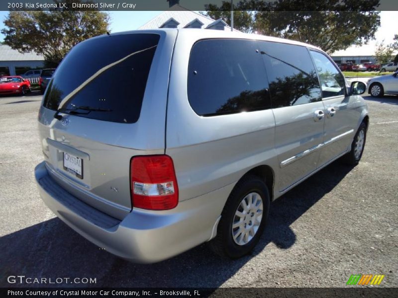 Diamond Silver / Gray 2003 Kia Sedona LX