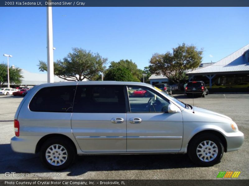 Diamond Silver / Gray 2003 Kia Sedona LX