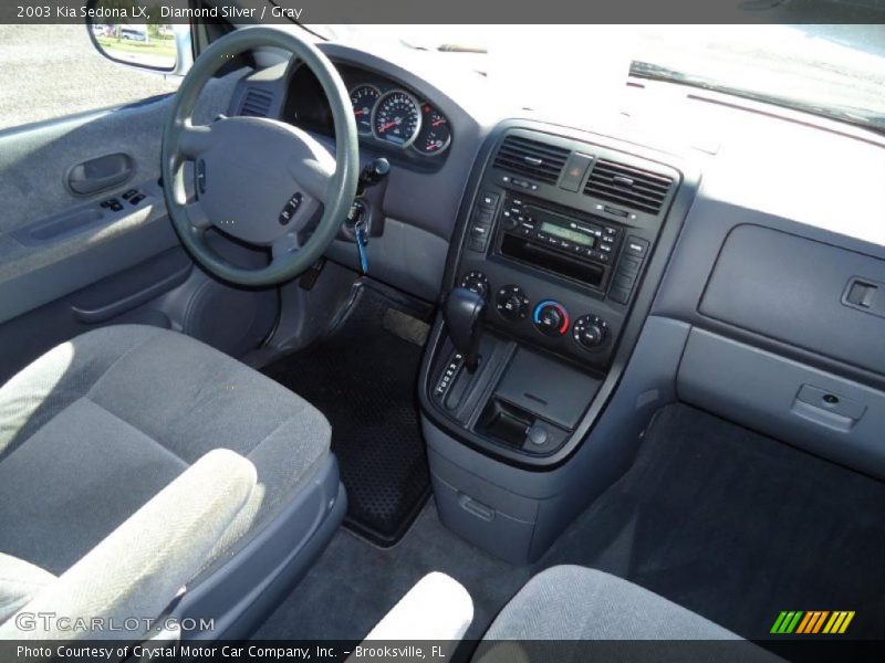 Diamond Silver / Gray 2003 Kia Sedona LX