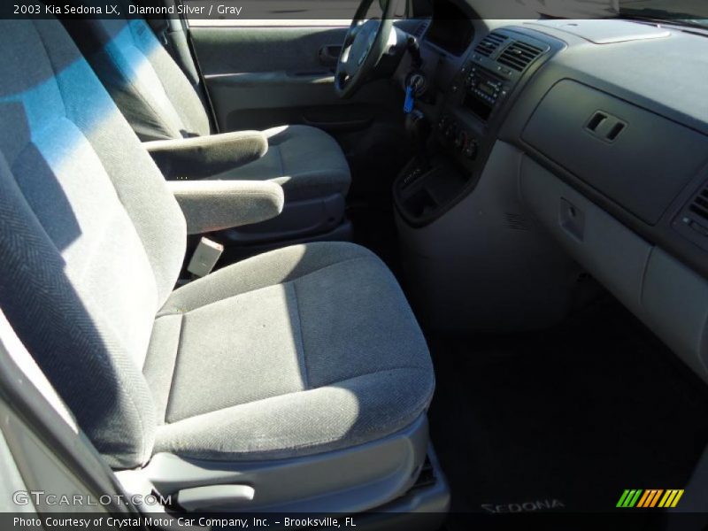 Diamond Silver / Gray 2003 Kia Sedona LX