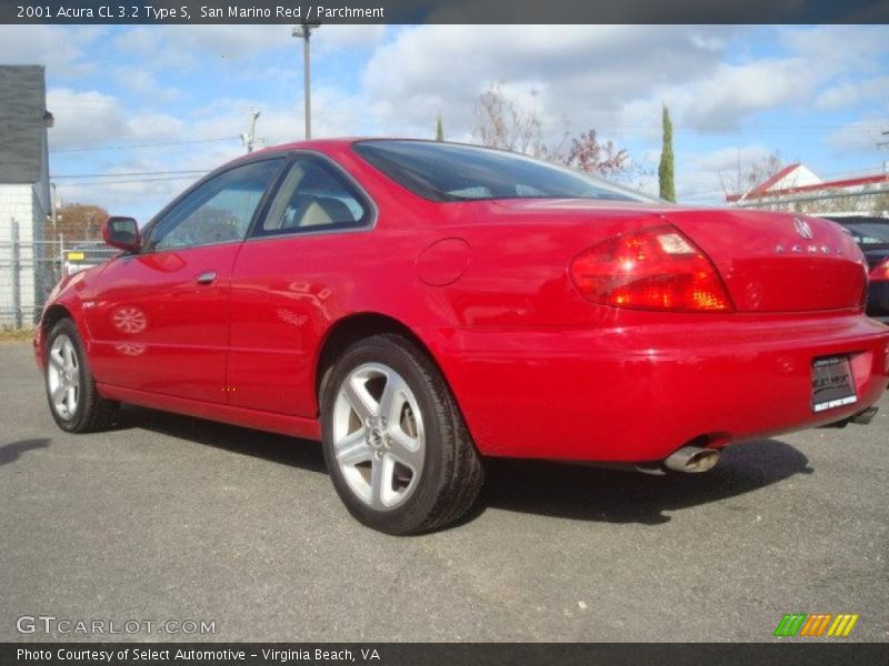 San Marino Red / Parchment 2001 Acura CL 3.2 Type S