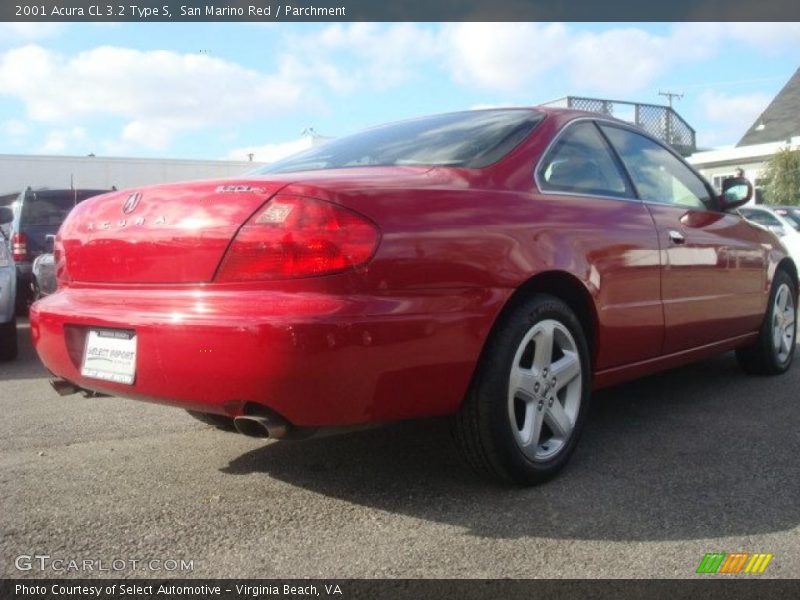 San Marino Red / Parchment 2001 Acura CL 3.2 Type S