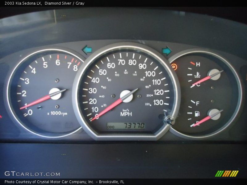 Diamond Silver / Gray 2003 Kia Sedona LX