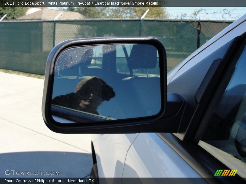 White Platinum Tri-Coat / Charcoal Black/Silver Smoke Metallic 2011 Ford Edge Sport