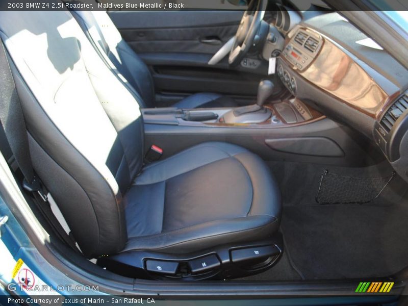 Maldives Blue Metallic / Black 2003 BMW Z4 2.5i Roadster