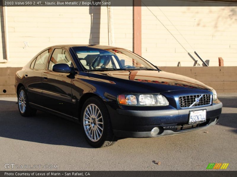 Nautic Blue Metallic / Beige/Light Sand 2003 Volvo S60 2.4T