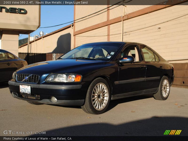 Nautic Blue Metallic / Beige/Light Sand 2003 Volvo S60 2.4T