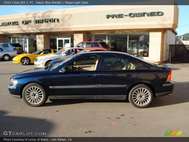 Nautic Blue Metallic / Beige/Light Sand 2003 Volvo S60 2.4T