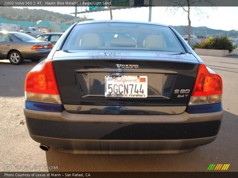 Nautic Blue Metallic / Beige/Light Sand 2003 Volvo S60 2.4T