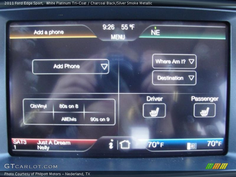 Navigation of 2011 Edge Sport