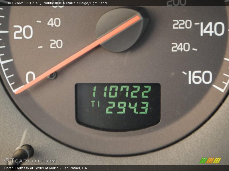 Nautic Blue Metallic / Beige/Light Sand 2003 Volvo S60 2.4T