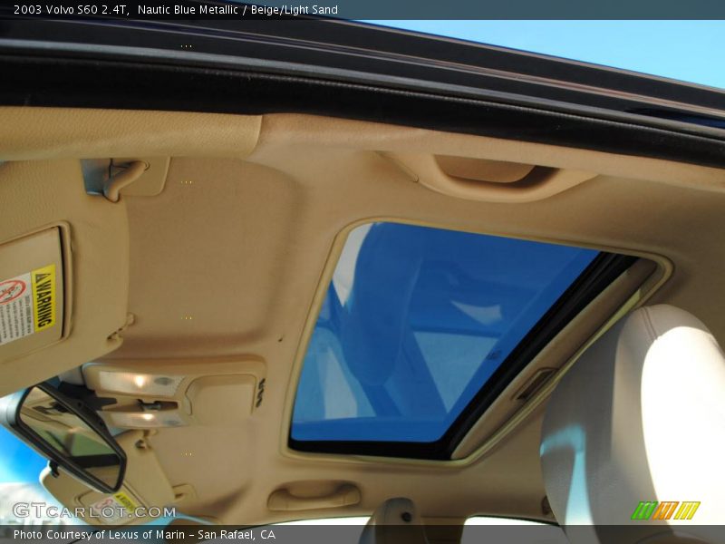 Nautic Blue Metallic / Beige/Light Sand 2003 Volvo S60 2.4T