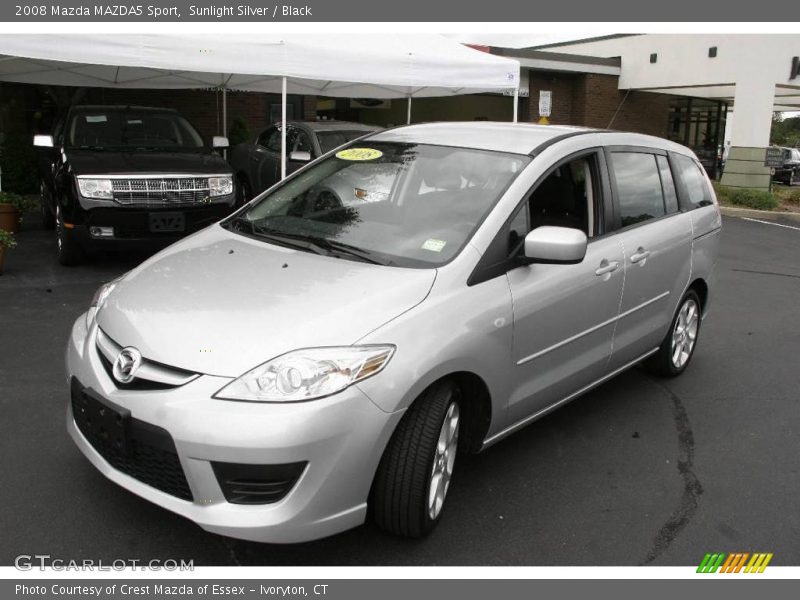 Sunlight Silver / Black 2008 Mazda MAZDA5 Sport