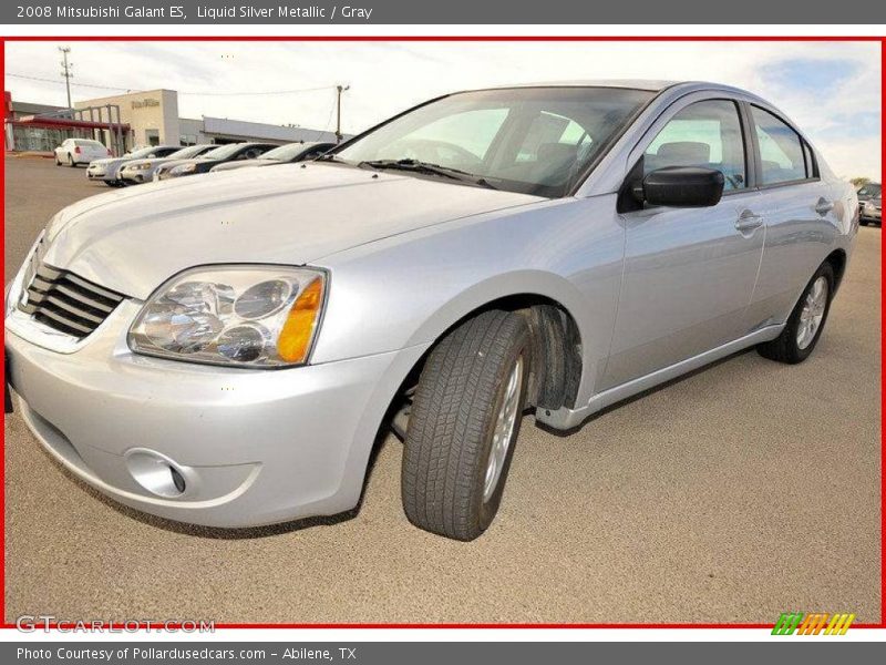 Liquid Silver Metallic / Gray 2008 Mitsubishi Galant ES