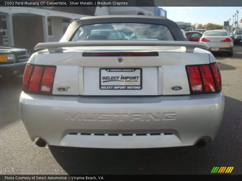 Silver Metallic / Medium Graphite 2001 Ford Mustang GT Convertible