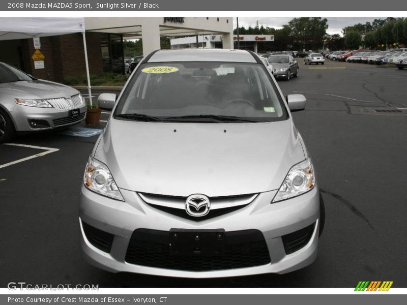 Sunlight Silver / Black 2008 Mazda MAZDA5 Sport