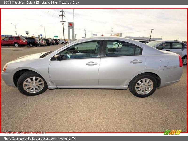 Liquid Silver Metallic / Gray 2008 Mitsubishi Galant ES