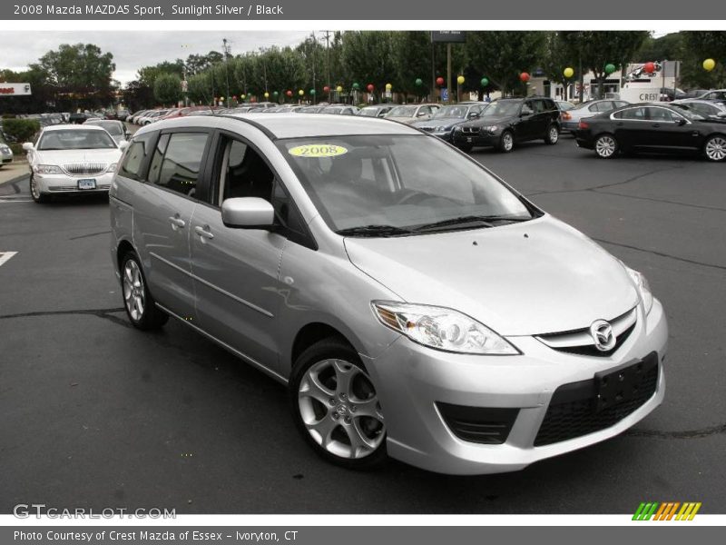 Sunlight Silver / Black 2008 Mazda MAZDA5 Sport