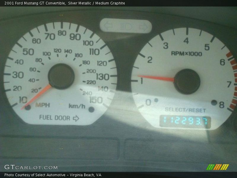 Silver Metallic / Medium Graphite 2001 Ford Mustang GT Convertible