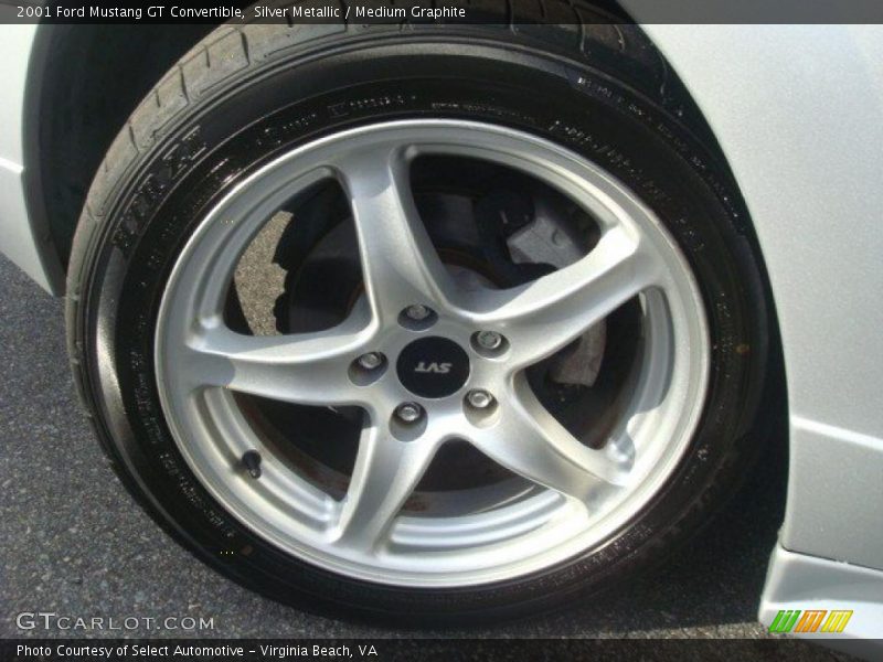 Silver Metallic / Medium Graphite 2001 Ford Mustang GT Convertible