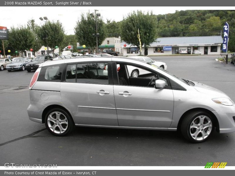 Sunlight Silver / Black 2008 Mazda MAZDA5 Sport
