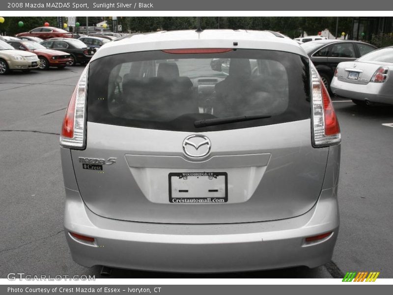 Sunlight Silver / Black 2008 Mazda MAZDA5 Sport