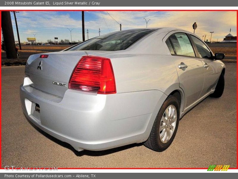 Liquid Silver Metallic / Gray 2008 Mitsubishi Galant ES