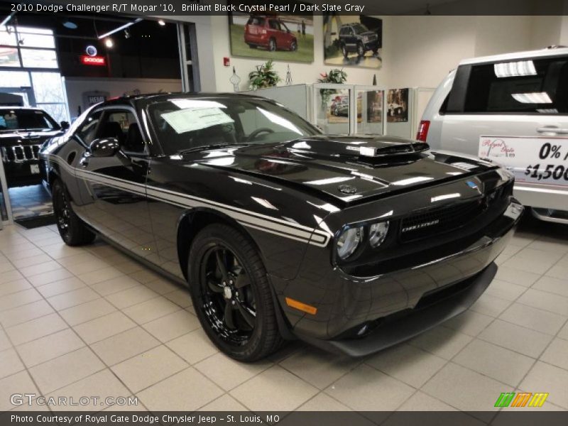 Brilliant Black Crystal Pearl / Dark Slate Gray 2010 Dodge Challenger R/T Mopar '10