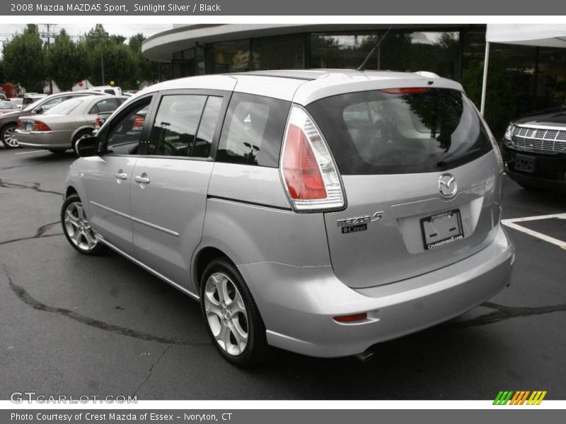Sunlight Silver / Black 2008 Mazda MAZDA5 Sport