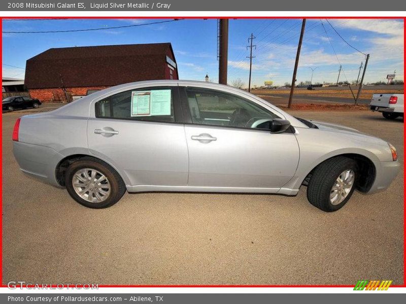 Liquid Silver Metallic / Gray 2008 Mitsubishi Galant ES