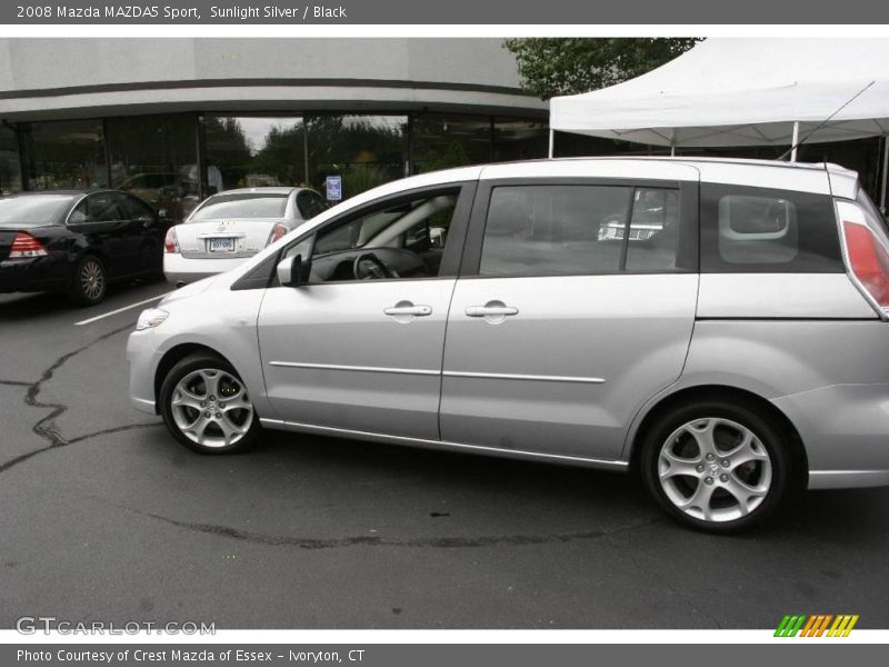Sunlight Silver / Black 2008 Mazda MAZDA5 Sport
