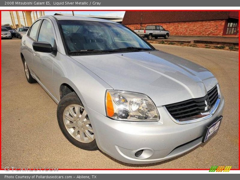 Liquid Silver Metallic / Gray 2008 Mitsubishi Galant ES