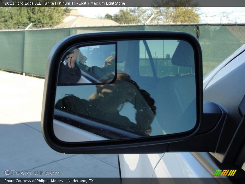 White Platinum Tri-Coat / Medium Light Stone 2011 Ford Edge SEL