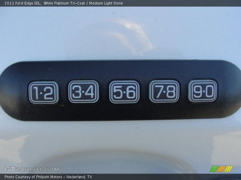 White Platinum Tri-Coat / Medium Light Stone 2011 Ford Edge SEL