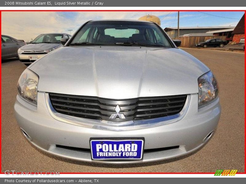 Liquid Silver Metallic / Gray 2008 Mitsubishi Galant ES
