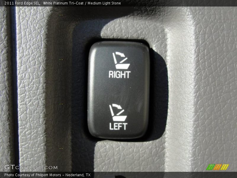 White Platinum Tri-Coat / Medium Light Stone 2011 Ford Edge SEL