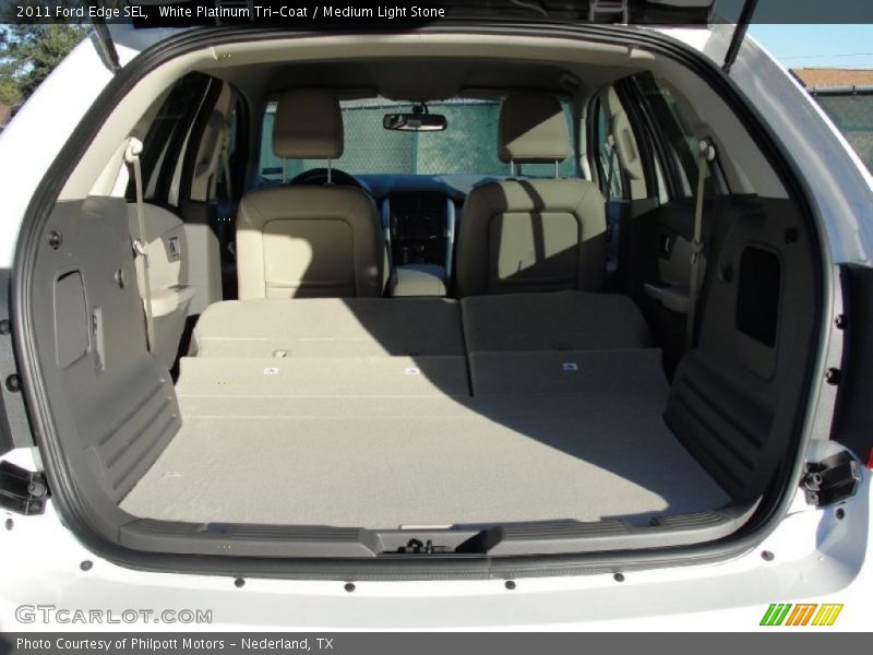 White Platinum Tri-Coat / Medium Light Stone 2011 Ford Edge SEL