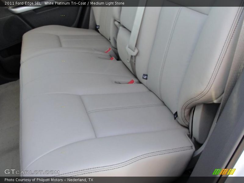 White Platinum Tri-Coat / Medium Light Stone 2011 Ford Edge SEL
