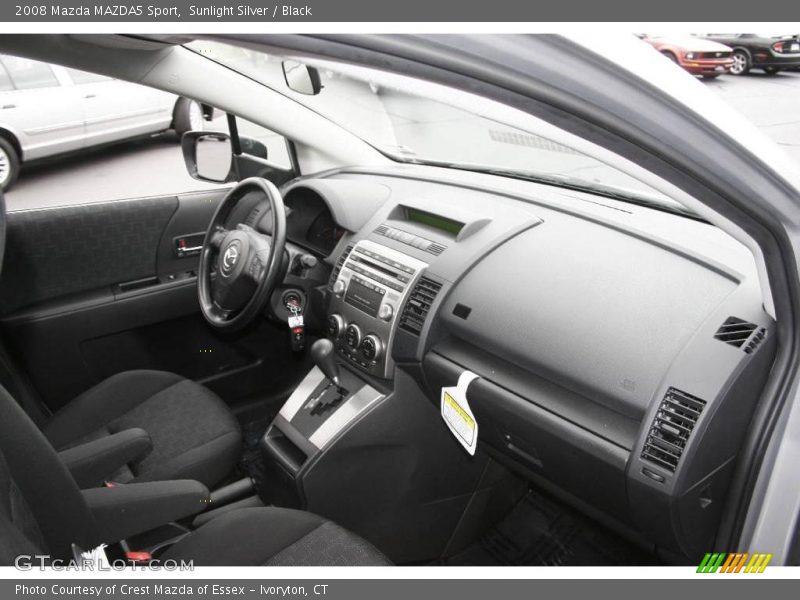 Sunlight Silver / Black 2008 Mazda MAZDA5 Sport