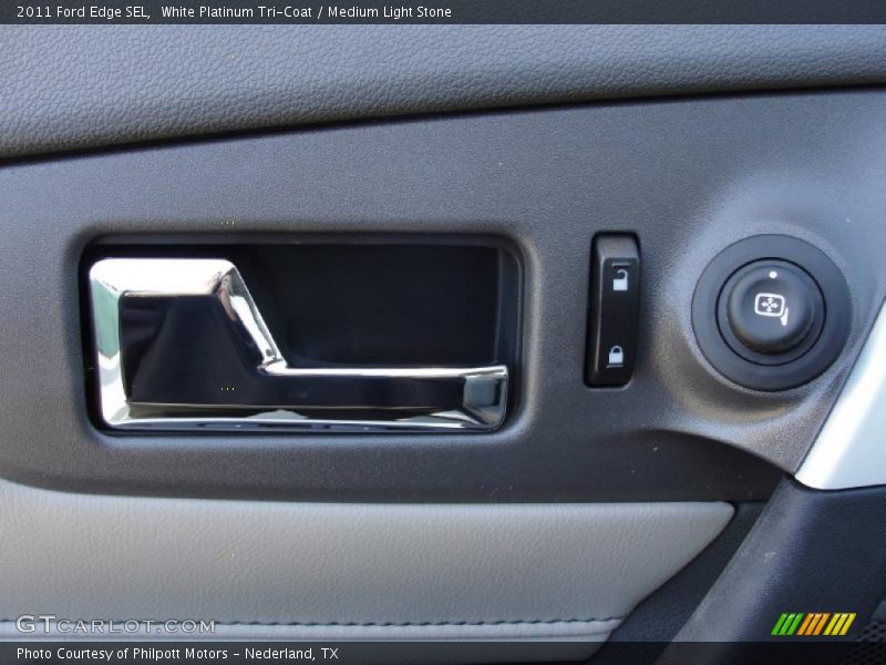 White Platinum Tri-Coat / Medium Light Stone 2011 Ford Edge SEL